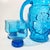 Vintage Mid-Century Coastal Americana Turquoise Pitcher & Lowball Glasses - Set of 8 For Sale - Image 6 of 10