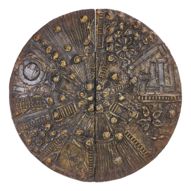 Vintage Adrian Pearsall Sculptura Brutalist Wall Mounted Dry Bar for Craft, 1970's, Attributed For Sale