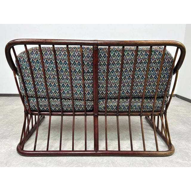 Wood Mid-Century Modern Bamboo Sofa from Gervasoni, 1970s For Sale - Image 7 of 11
