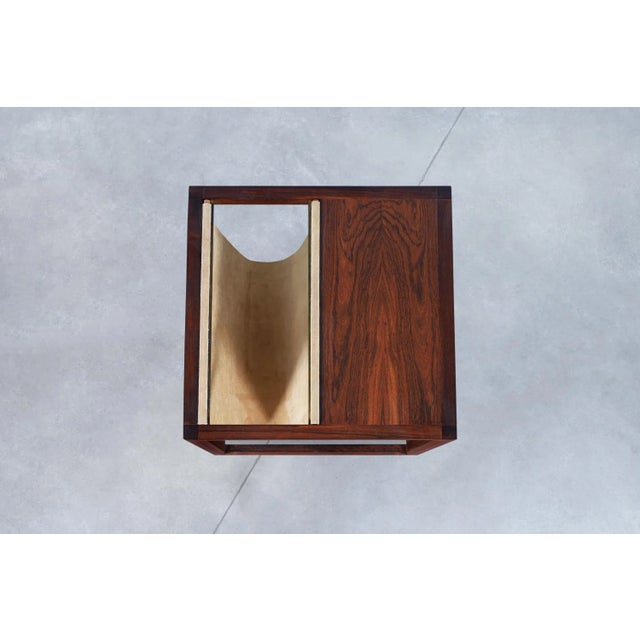Danish Modern Brazilian Rosewood Magazine Rack by Kai Kristiansen For Sale - Image 10 of 10