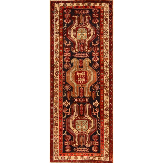 Middle Eastern Hand-Knotted Rug For Sale