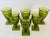 Vintage 1970s Green Footed Glass Goblets, Set of 6 For Sale In Boston - Image 6 of 6