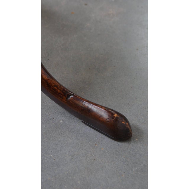 English Wine Table with Ornate One-Piece Top For Sale - Image 9 of 12