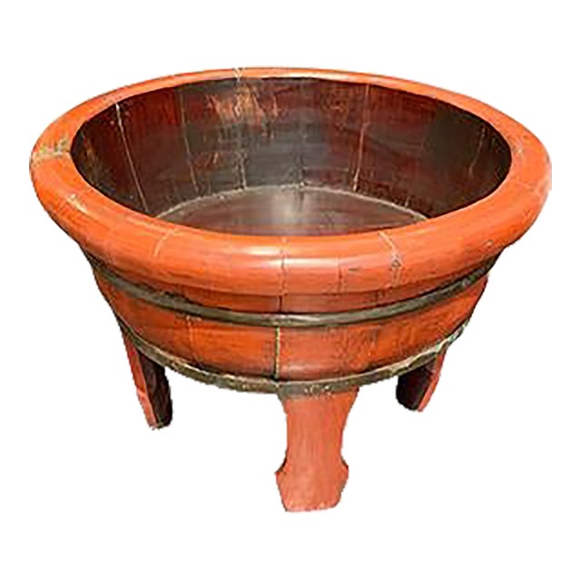 1980s Baby Bath Bucket-Red For Sale