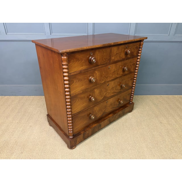Victorian Mahogany Chest of Drawers, 1860 For Sale - Image 13 of 16