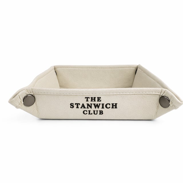 The Stanwich Club Greenwich, Connecticut Leather Valet Tray For Sale In Washington DC - Image 6 of 9