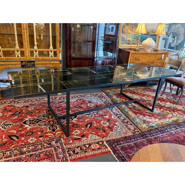 Marella Ferrera for Paola Lenti Sciara Lava Stone Tile Dining Table For Sale - Image 13 of 15
