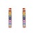 Natural multi sapphire earrings in 18k gold For Sale - Image 18 of 18