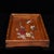 Wood Huali Rosewood Tray Inlaid With Mother-of-Pearl Birds & Roses For Sale - Image 7 of 9