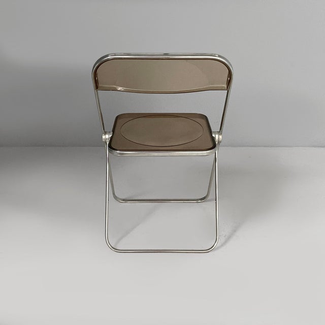 1970s Italian Modern Plia Chair attributed to Giancarlo Piretti for Anonima Castelli, 1970s For Sale - Image 5 of 18