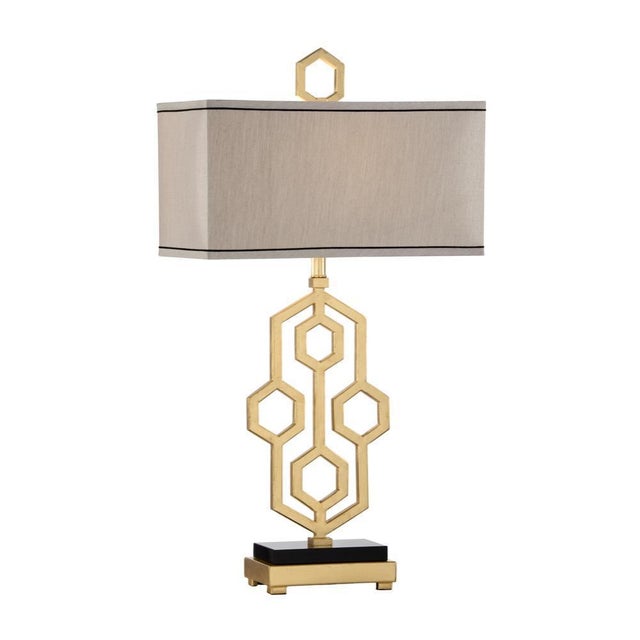 Illuminate your living or entertainment area with easton lamp. This 32" table lamp creates visual interest with its...