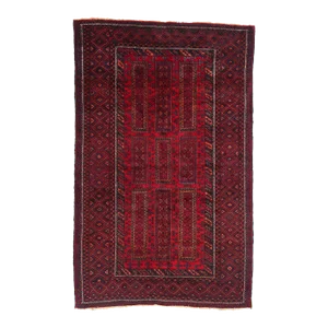 Vintage Turkoman Afghan Rug - 04'02 X 06'07