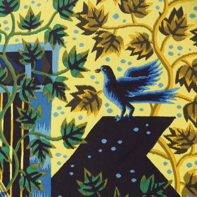 Expressionism Painting on Textile by Jean Picard Le Doux For Sale - Image 3 of 6