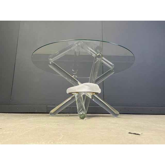 Glass Murano Glass Arlequin Coffee Table attributed to Maurice Barilone, 1980s For Sale - Image 7 of 14