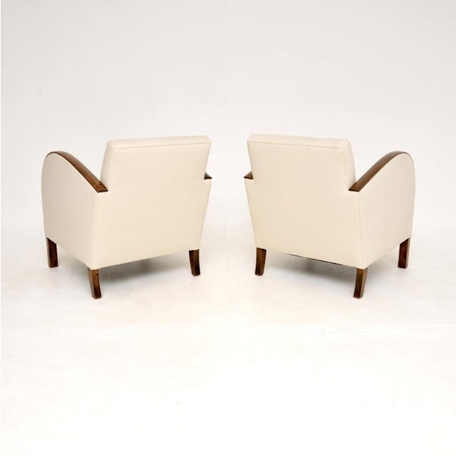 Art Deco Swedish Armchairs in Satin Birch, 1930s, Set of 2 For Sale - Image 6 of 11