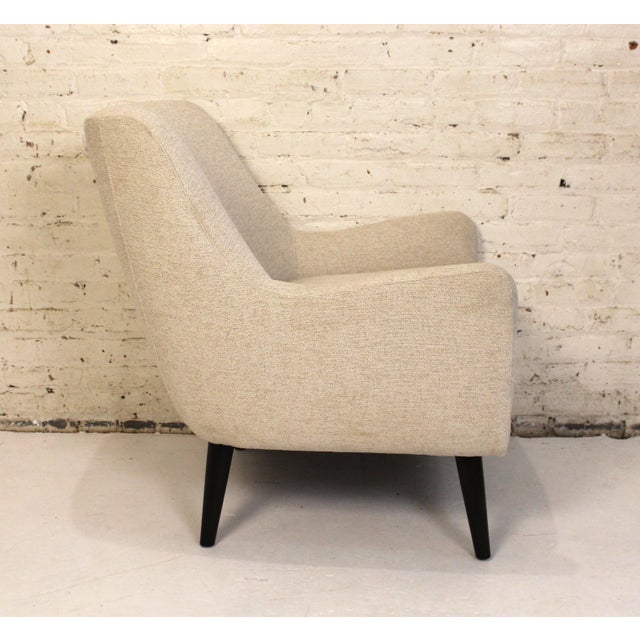 Cream Cream Bucket Lounge Chair For Sale - Image 8 of 15