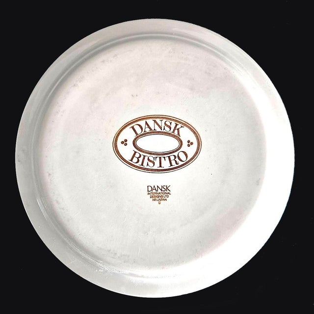 Dansk Vintage Dansk Bistro Christianshavn Brown Dinner Plates and Rimmed Bowls, 10 Pieces For Sale - Image 4 of 8