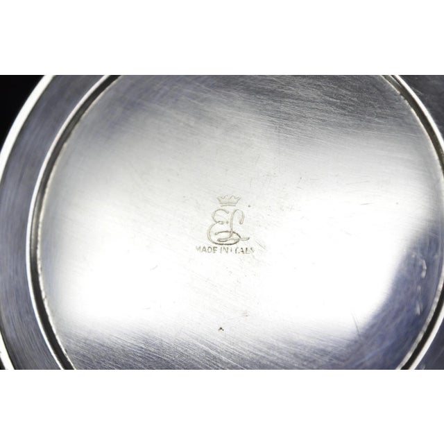 Vintage Mid Century Modern El De Uberti Italy Silver Plated Wire Wine Bottle Holder For Sale - Image 13 of 14