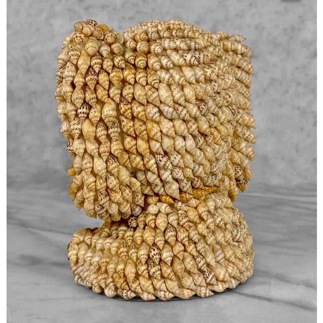 Vintage Boho Coastal Elephant Seashell Sculpture For Sale - Image 6 of 10