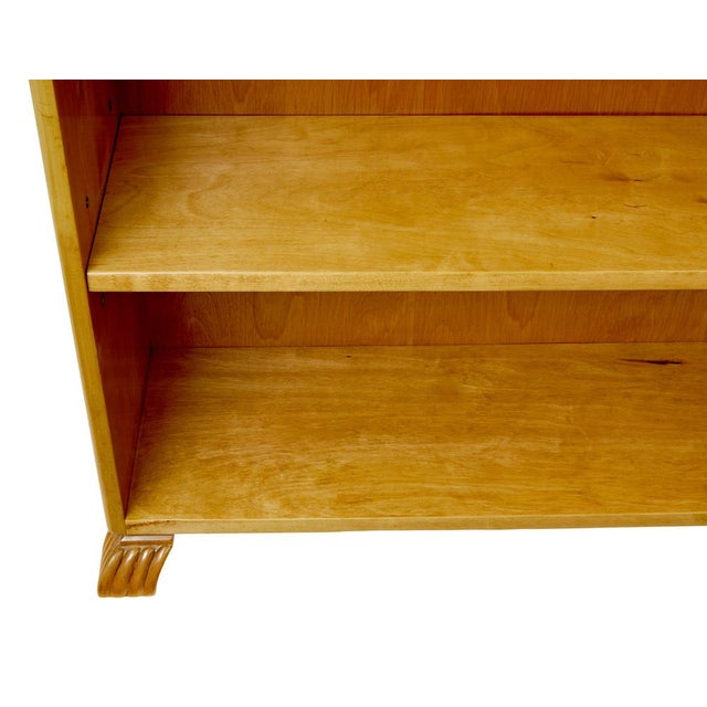 20th Century Swedish Birch Low Open Bookcase, 1950s For Sale - Image 10 of 11