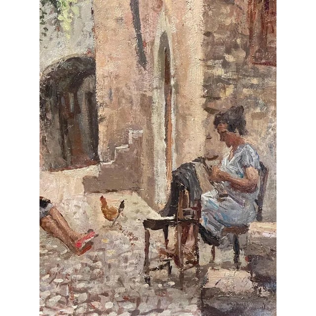 Nalin, Interior Scene, 20th Century, Oil Painting on Panel, Framed For Sale - Image 4 of 8