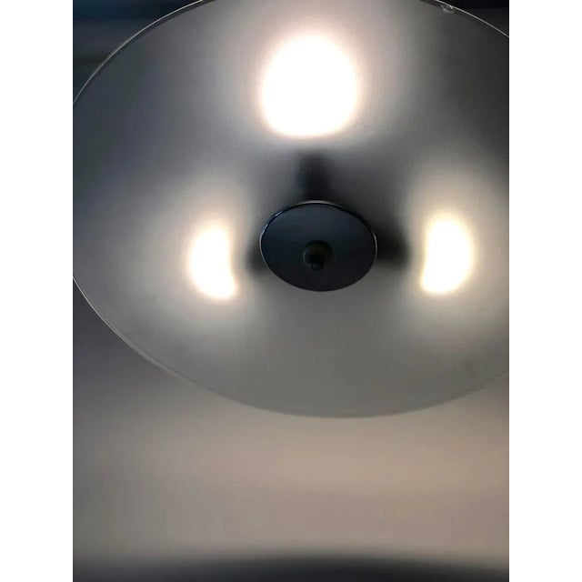 Czech Bauhaus Glass Plate Pendant Lamp, 1930s For Sale - Image 9 of 13