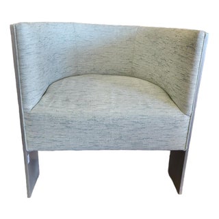 Cosway Bernhardt Light Gray Accent Chair For Sale
