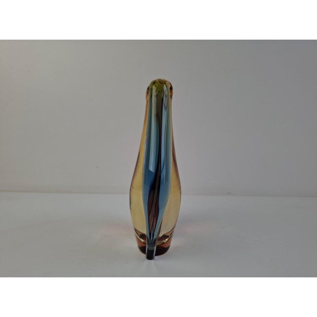 Mid-Century Modern Czech Art Glass Vase attributed to Hana Machovska Mstisov, 1960s For Sale - Image 10 of 18