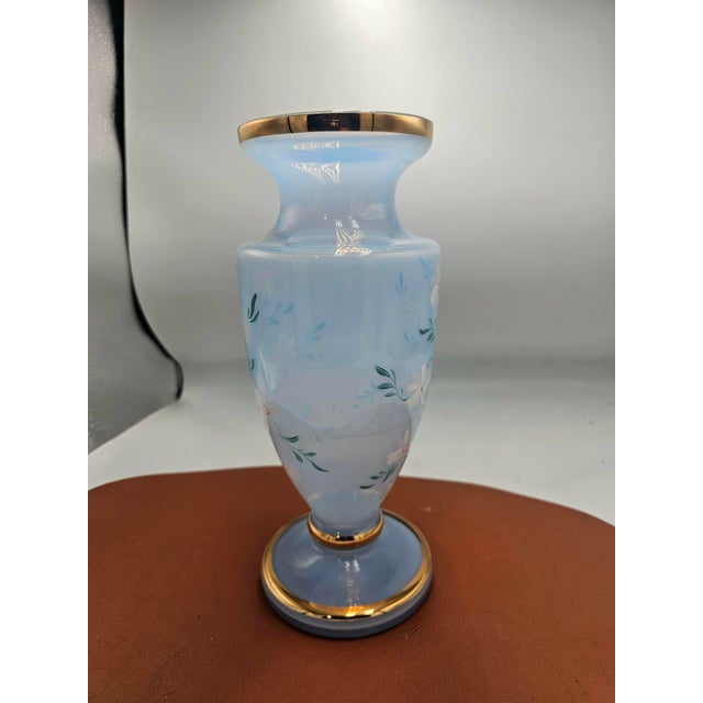 1960s Blue Vase from Bohemia, 1950s-1960s For Sale - Image 5 of 8