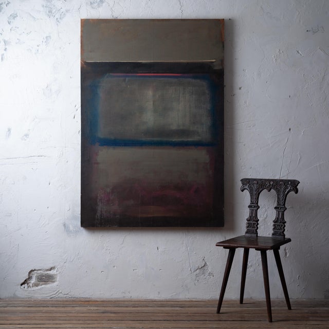 Hector Dewart (American, 1937-1996) abstract acrylic on canvas 41 inches wide by 60 inches tall by 2 inches deep Born in...