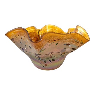 2005 Rick Hunter Glass Bowl, Signed and Dated. For Sale