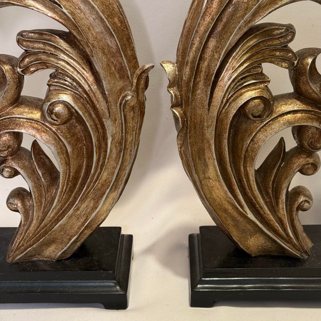 Late 20th Century Theodore Alexander Style Florentine Gilt Table Lamps - A Pair For Sale In Mobile - Image 6 of 12