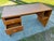 Wood Vintage Mid Century Modern Teak Danish Writing Desk For Sale - Image 7 of 12