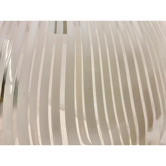 White Murano Glass Ceiling Pendant, 1970s For Sale - Image 8 of 11