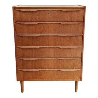 Vintage Danish Teak Chest of Drawers, 1950s For Sale