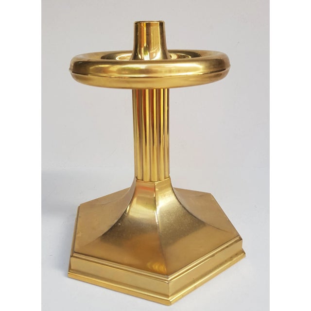 Mid-Century Modern Brass Candle Holder, 1970s For Sale - Image 3 of 5