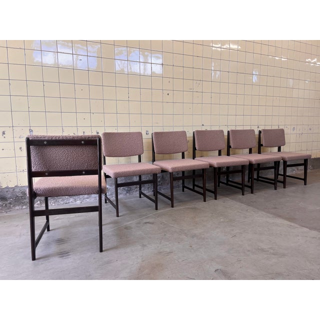 Belgian Dining Chairs, 1960s, Set of 6 For Sale - Image 4 of 8