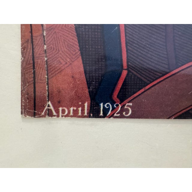 Art Deco 1925 Original Asia Cover, April, Frank McIntosh, Art Deco, Matted For Sale - Image 3 of 6