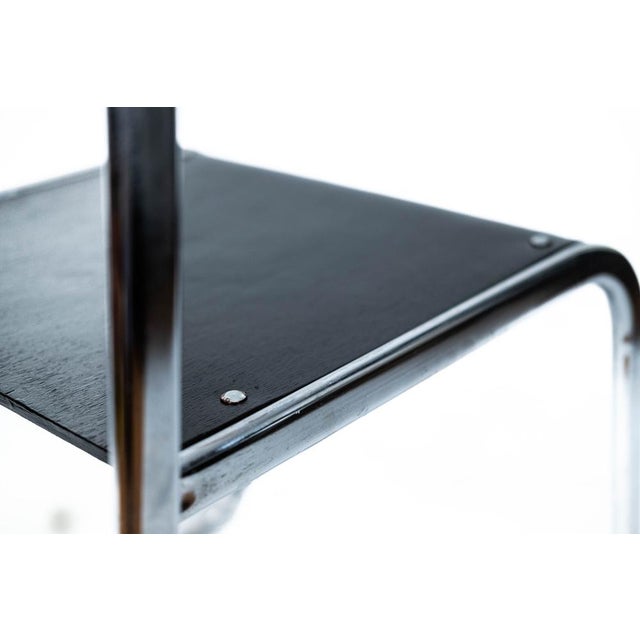 Black Mid-Century Chairs in Chrome-Plating with Steel Tube, 1960s For Sale - Image 8 of 15