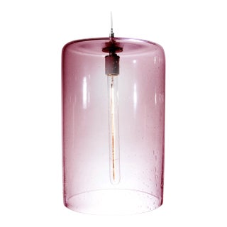 Zephyr Pendant Light from the Fizz Collection in Rose Quartz For Sale