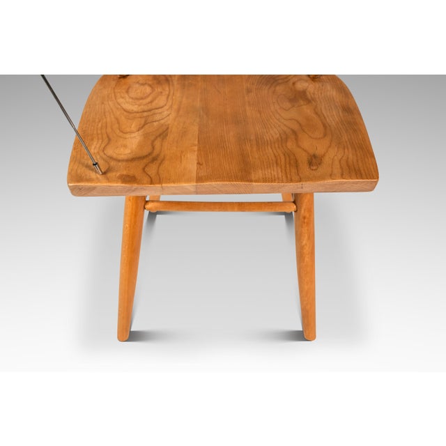 Mid-Century Modern Shaker Side Spindle Chair in Solid Oak After George Nakashima for Knoll, Usa, C. 1960s For Sale - Image 15 of 18
