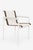 White 1960s Richard Schultz for Knoll Pull-Up Chairs - Set of 2 For Sale - Image 8 of 12