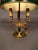 Traditional Late 19th Century French Empire Bouillotte Tole-Painted Lamp With Swan Finial, Circa 1890 For Sale - Image 3 of 15