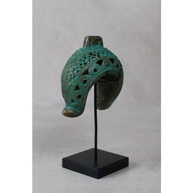 Benin Bronze Bangle on Stand For Sale - Image 5 of 6
