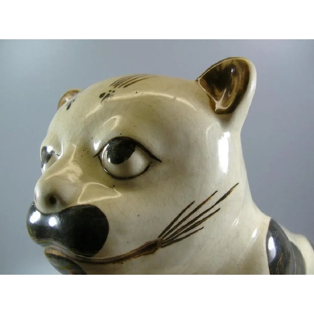 Antique Chinese Cizhou-Ware Ceramic 'Cat' Pillow For Sale In New York - Image 6 of 11