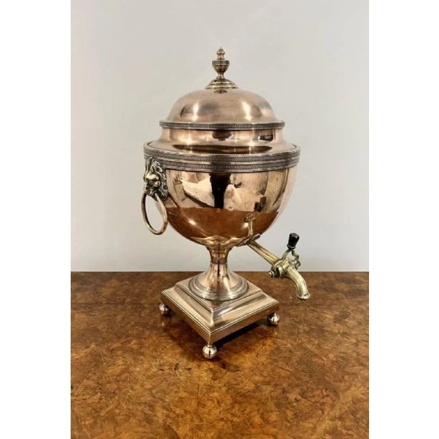 Large George III Copper Samovar, 1800s For Sale - Image 6 of 8