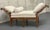 Wood Pair of Mid Century Window Benches, Daybeds, Custom Upholstery, Pillows For Sale - Image 7 of 13