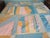 Vintage 60's Satin Crazy Quilt 15 Blocks Hand Tied Long Twin Percale Back Guc For Sale - Image 4 of 11
