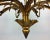 Gilded 12-Arm Chandelier Decorated with Leaves, 1940s For Sale - Image 10 of 13