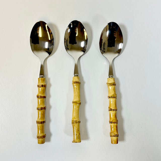 A great set of three serving spoons with natural bamboo handles and 18/8 stainless steel spoons. Perfect for spring and...